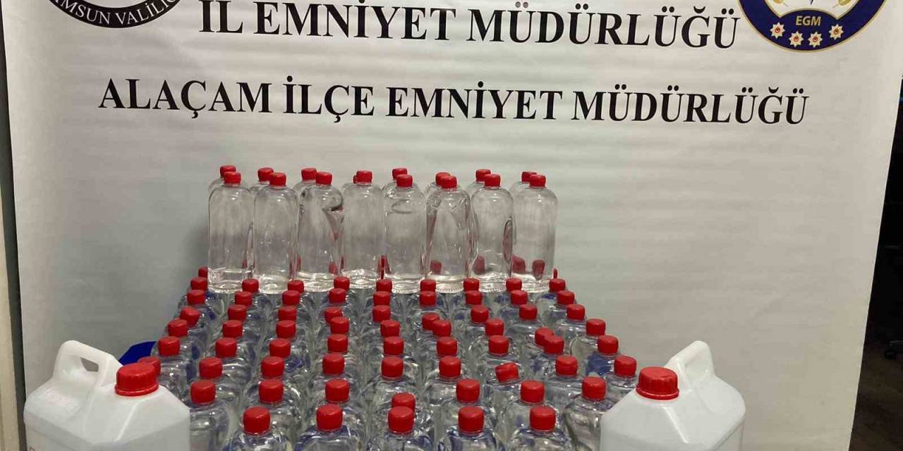 Samsun’da 160 Litre Etil Alkol Ele Geçirildi