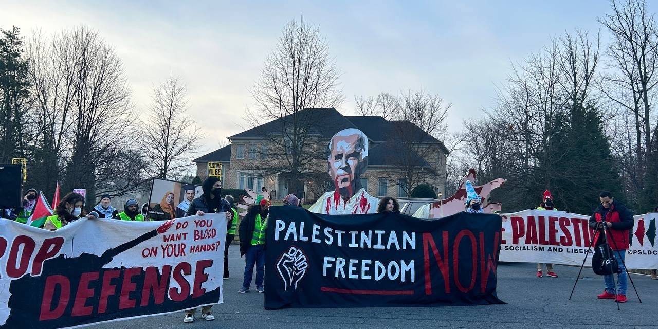 Abd’de Savunma Bakanı Austin Ve Ulusal Güvenlik Danışmanı Sullivan’in Evinin Önünde İsrail Karşıtı Protesto