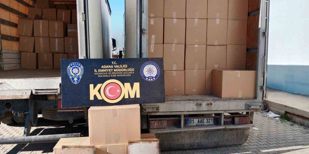 Adana’da 10 Milyon 800 Bin Doldurulmuş Sigara Ele Geçirildi