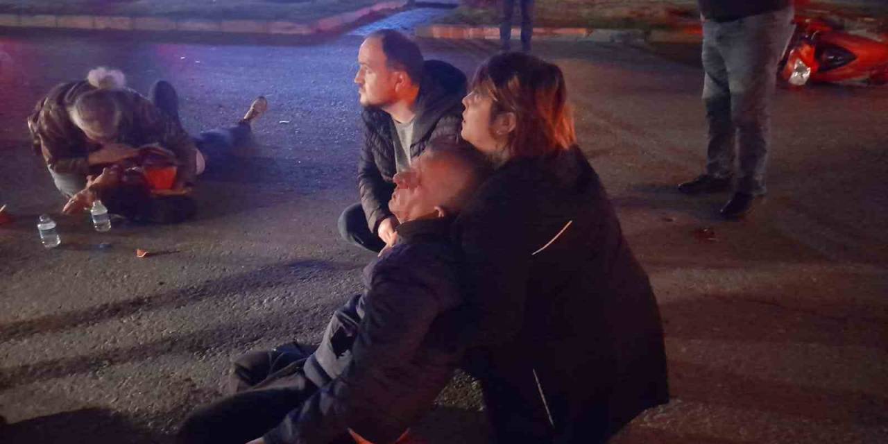 Motosikletin Çarptığı Alman Uyruklu Kadın Ve Sürücü Yaralandı