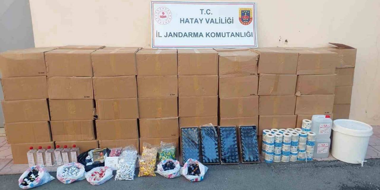 Hatay’da Jandarmadan Kaçak Ve Sahte Alkol Uygulaması