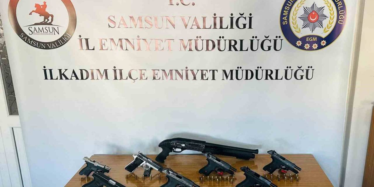 Samsun’da 6 Ruhsatsız Tabanca Ele Geçti