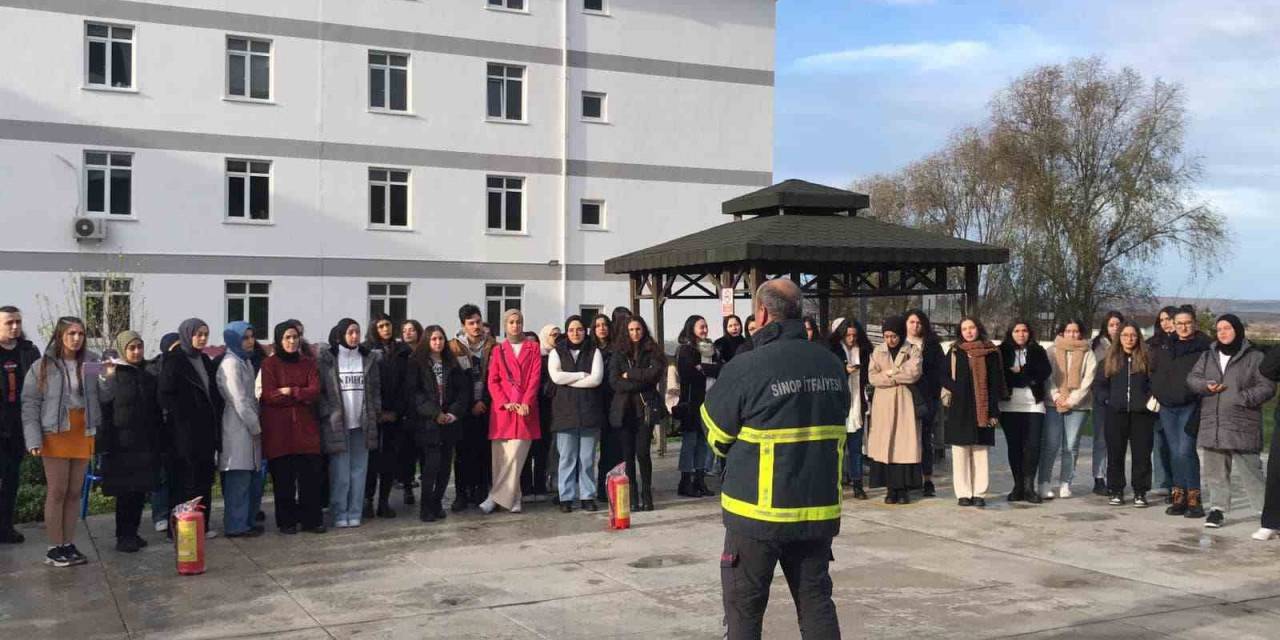 Sinop’ta Yangın Tatbikatı