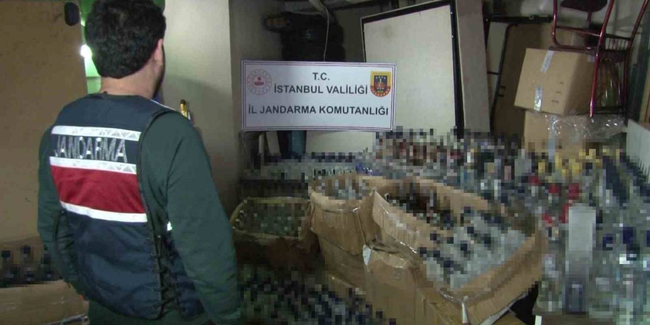 Kartal’da Jandarma Ekipleri 5 Bin 750 Litre Sahte Alkol Ele Geçirdi