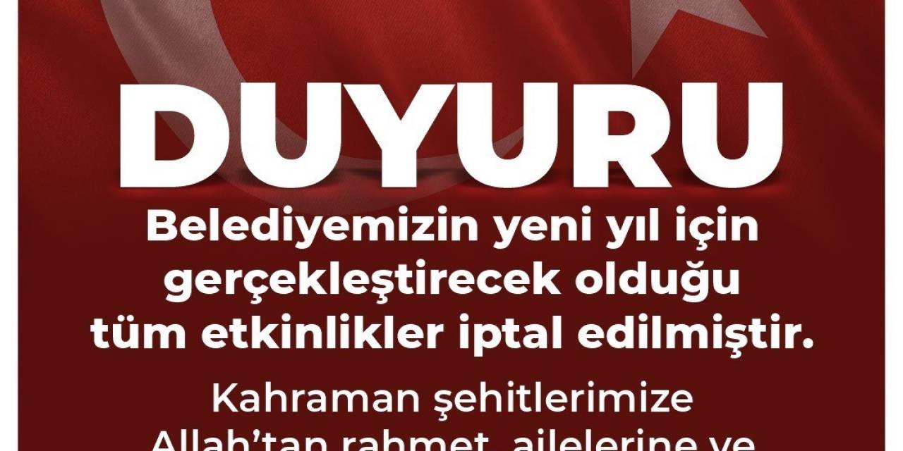 Kuşadası Belediyesi Düzenleyeceği Tüm Yılbaşı Etkinliklerini İptal Etti