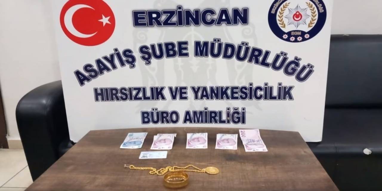 Altın Hırsızı Polisten Kaçamadı