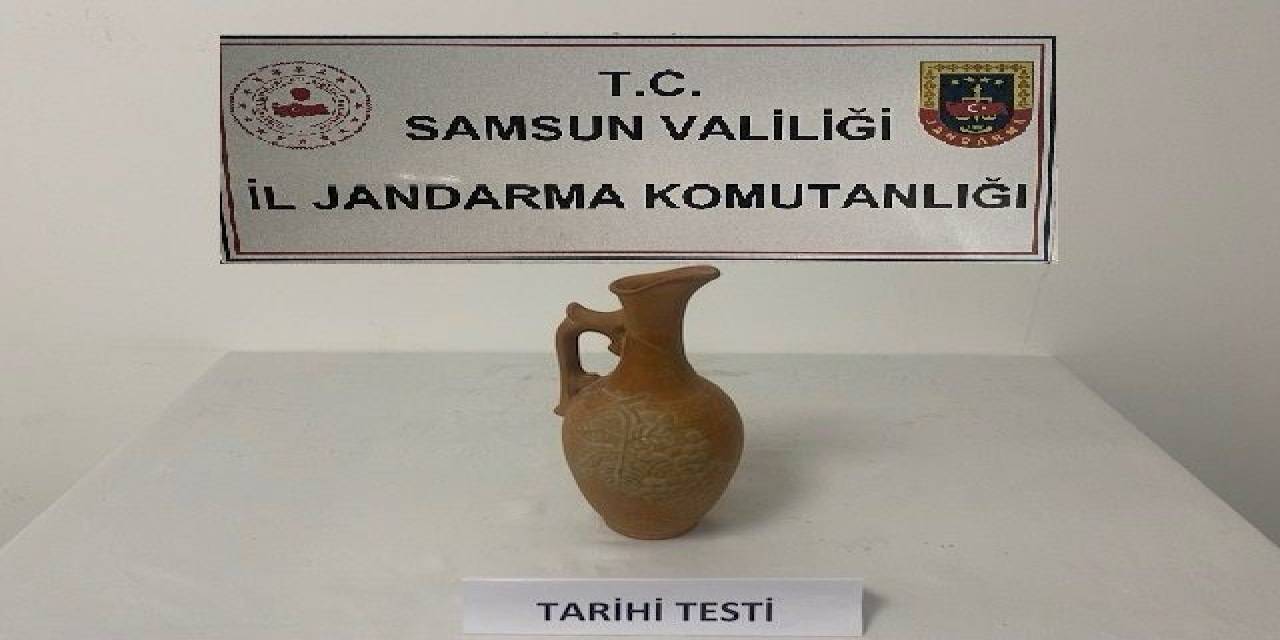 Jandarma Tarihi Eser Niteliğinde Testi Ele Geçirdi