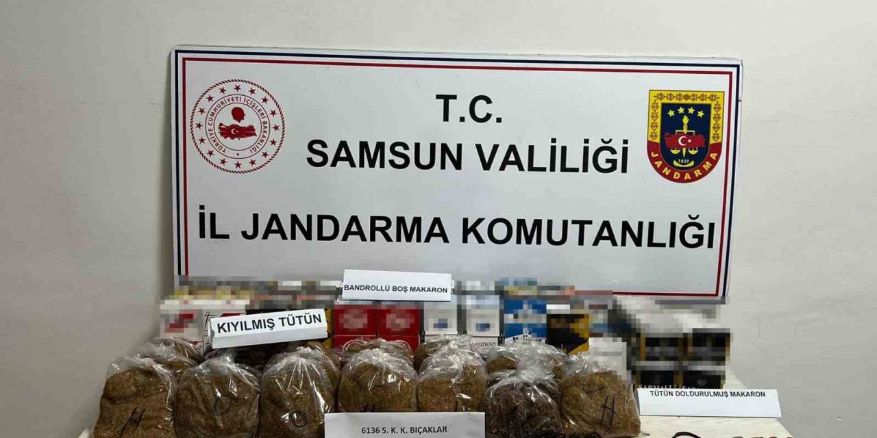 Jandarma Tütün Mamulleri Ele Geçirdi