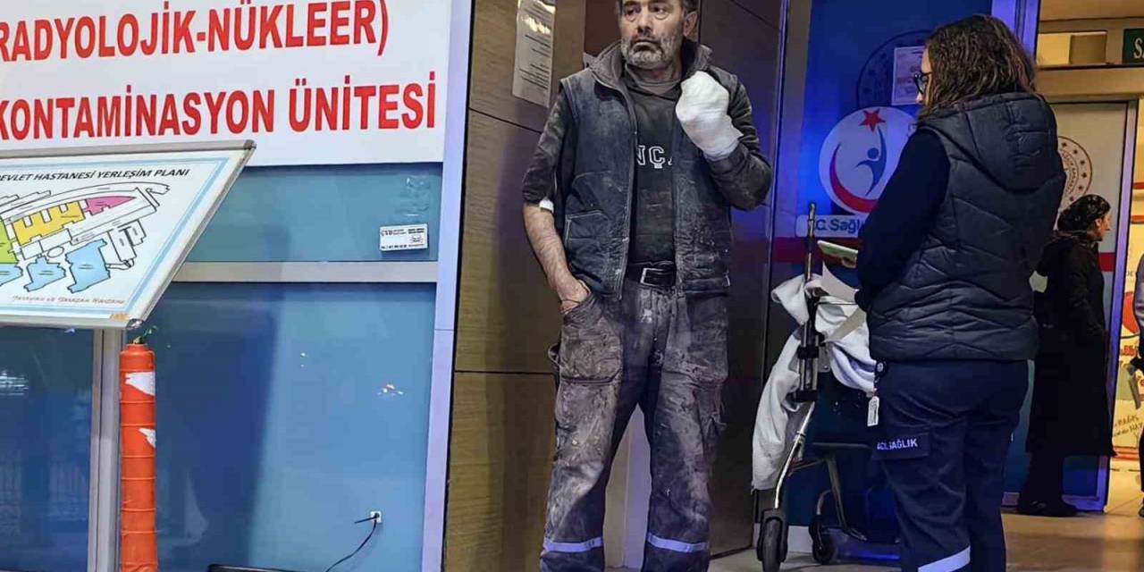 Elini Makineye Kaptıran İşçinin Parmakları Koptu