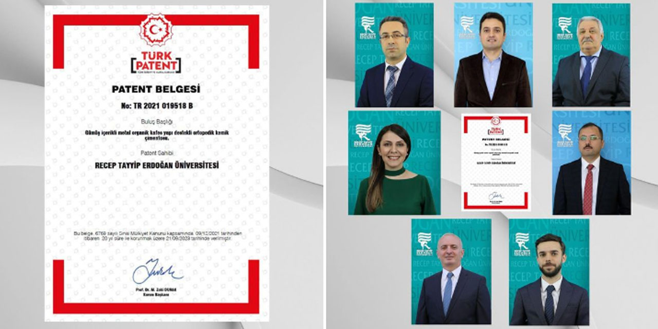 RTEÜ Öğretim Üyelerinin Patent Başarısı