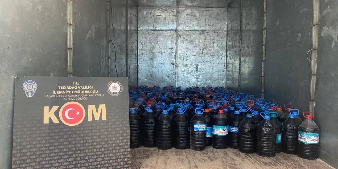 Sahte İçkiye Büyük Darbe: 2 Tona Yakın Ele Geçirildi
