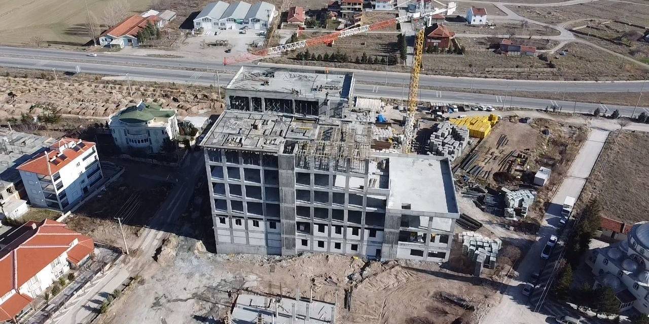 Ölümüne İnşaat Çalışması Dron İle Görüntülendi