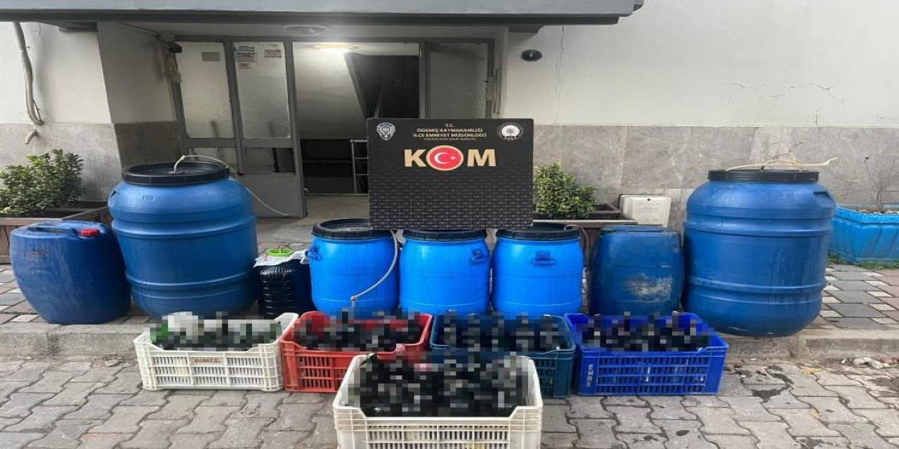 Evinin Deposunu Sahte İçki İmalathanesine Çevirmiş