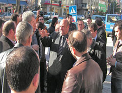 Rize'de Taksiciler Eylemde