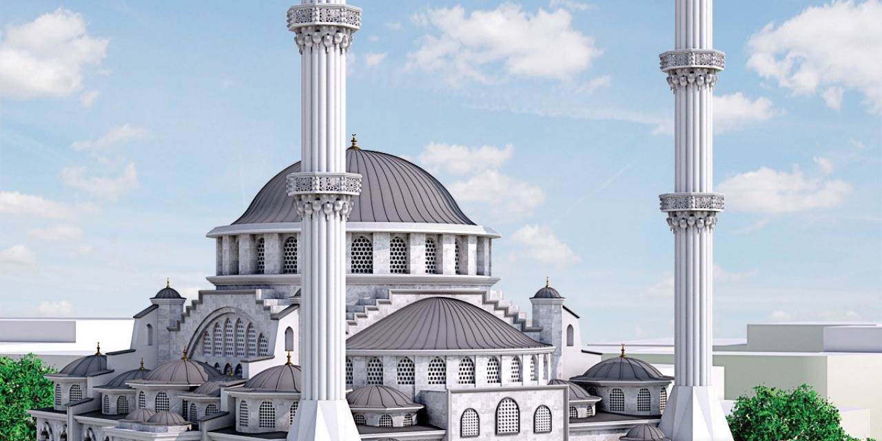 Atila Aydıner’in İnşaatını Başlattığı Hoca Hayri Efendi Merkez Camii’nde Çalışmalar Sürüyor