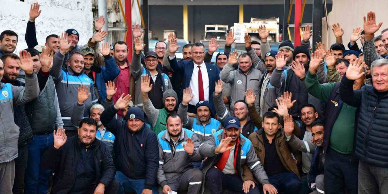 Başkan Öküzcüoğlu’ndan İşçilerin Yüzünü Güldüren Sürpriz