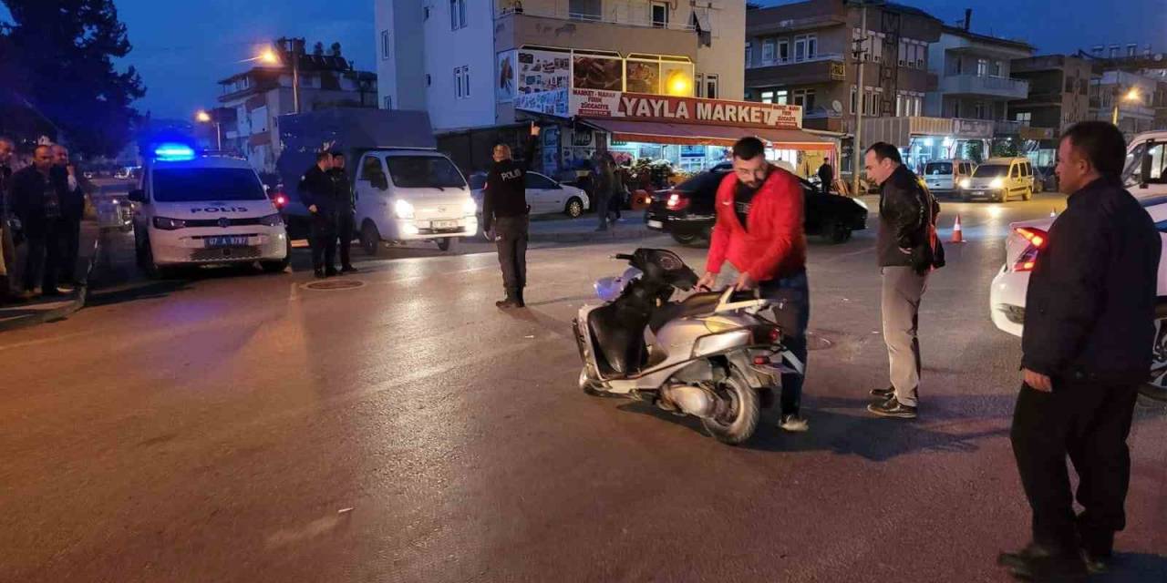 Otomobil İle Motosiklet Çarpıştı: 1 Yaralı