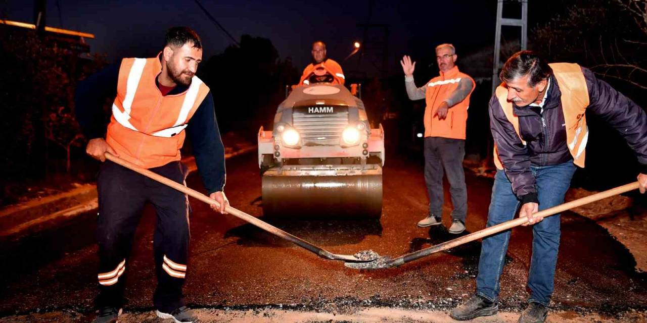 Gülnar’da Yol Yapım Çalışmaları Sürüyor