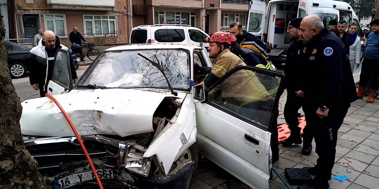 Direksiyonda Fenalaşarak Ağaca Çarpan Kamyonetin Sürücüsü Hayatını Kaybetti