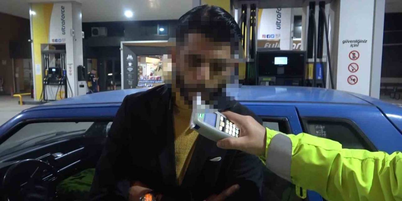 Uygulama Noktasından Kaçtı, Yakıt Alırken Yakalandı