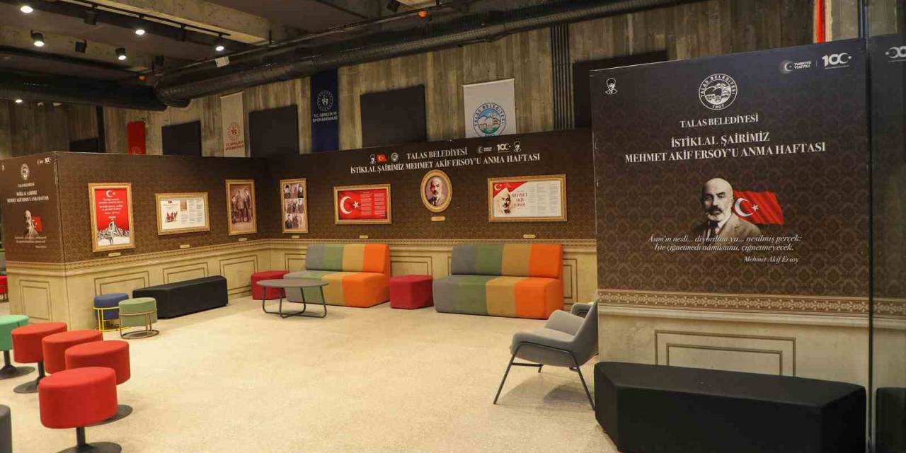 İstiklal Şairi’nin Sergisi Mevlana Meydanı Genç Ofiste