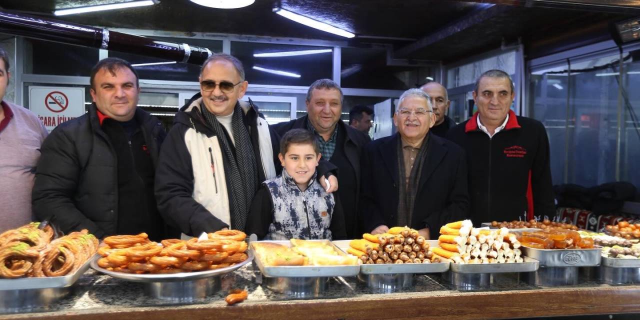 Bakan Özhaseki Ve Başkan Büyükkılıç’tan Erciyes Esnafına Ziyaret