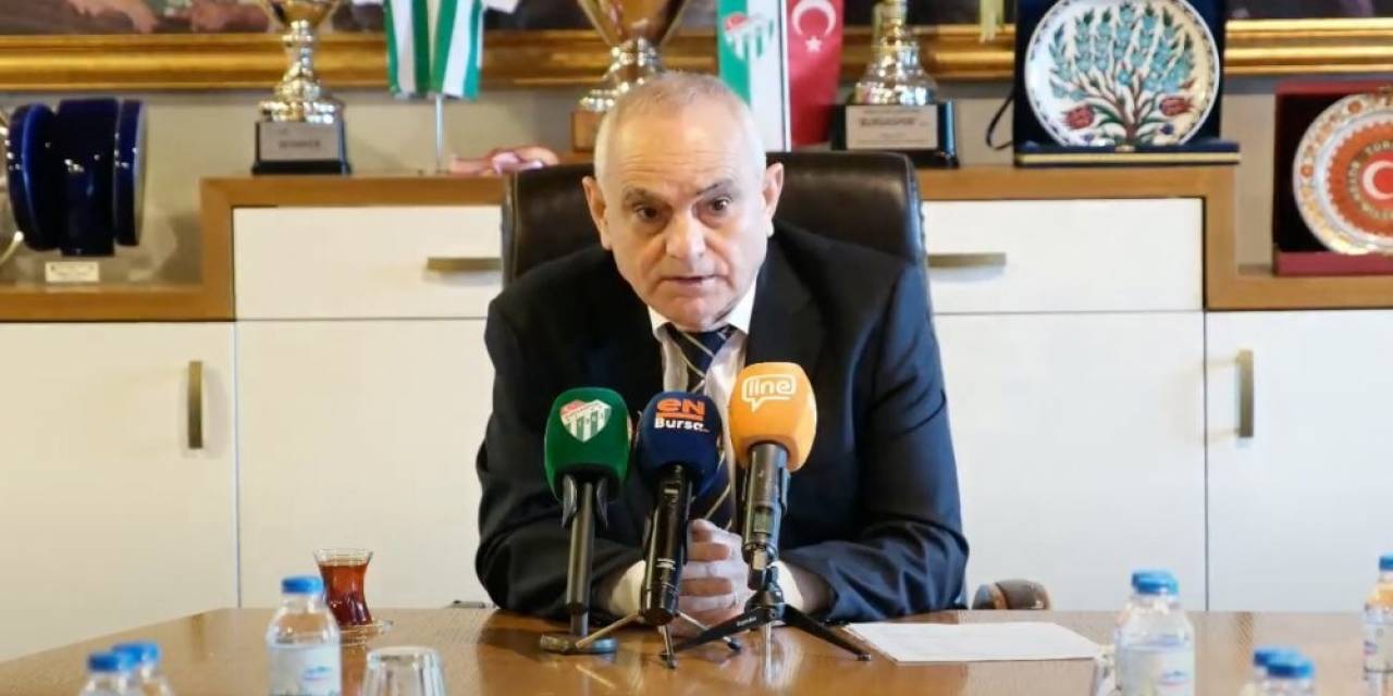 Bursaspor Başkanı Recep Günay: “120 Milyon Tl Faiz Ödüyoruz”