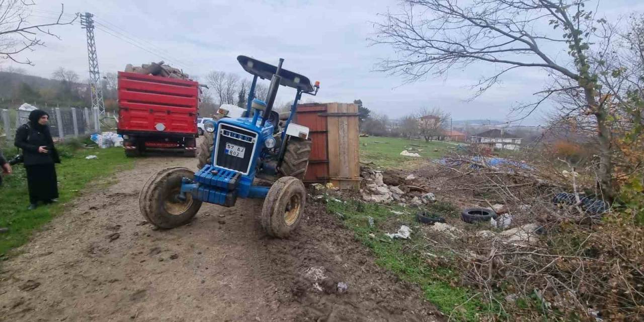 Traktörün Altında Kalmaktan Son Anda Kurtuldu