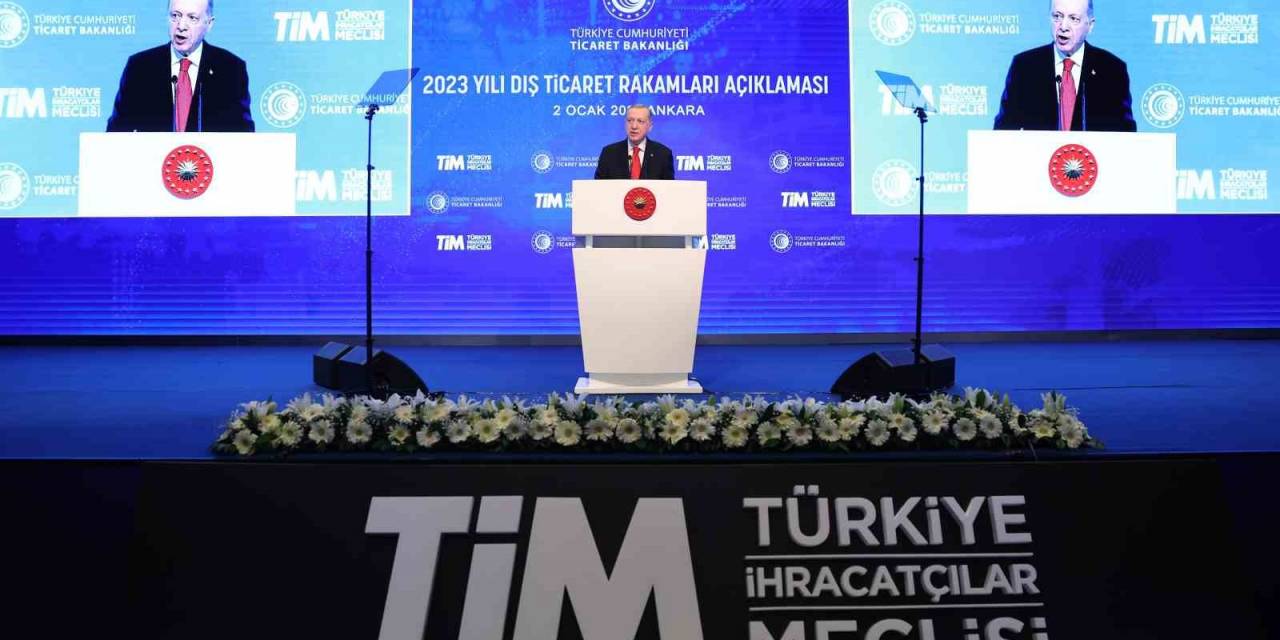 Cumhurbaşkanı Erdoğan :”ihracat Rakamımız Cumhuriyet Tarihimizin Rekorunu Kırmıştır”