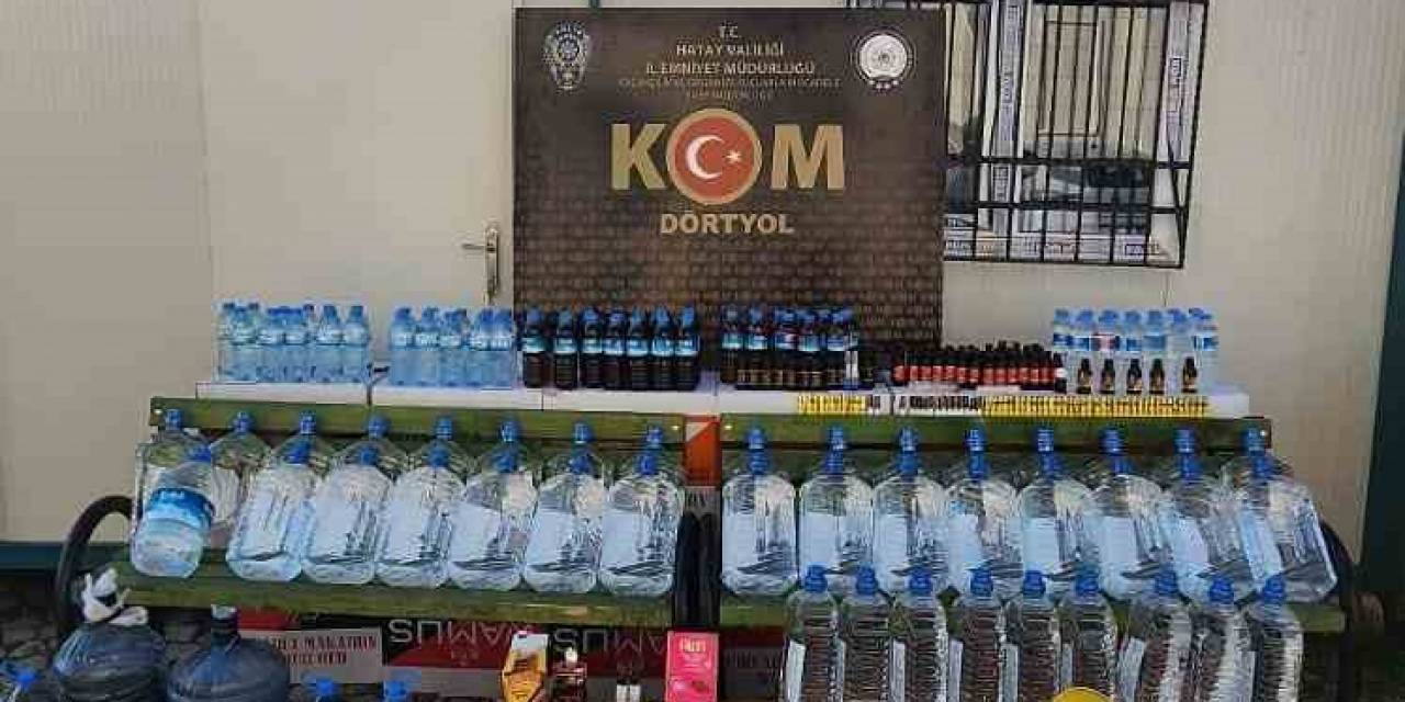 Hatay’da Sahte Alkol Operasyonu: 2 Gözaltı