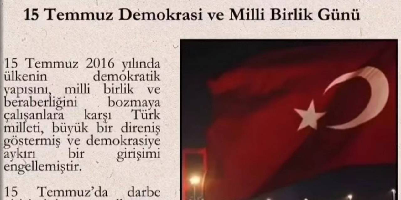 Babaeski’de Öğrencilerden 15 Temmuz Gazetesi