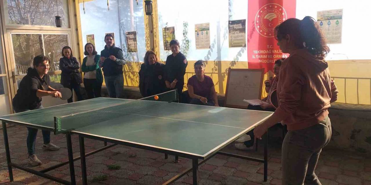 Su Farkındalığı İçin Masa Tenisi Turnuvası Düzenlendi