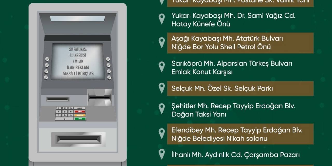 Niğde’de Akıllı Vezne Sayısı 10’a Çıktı