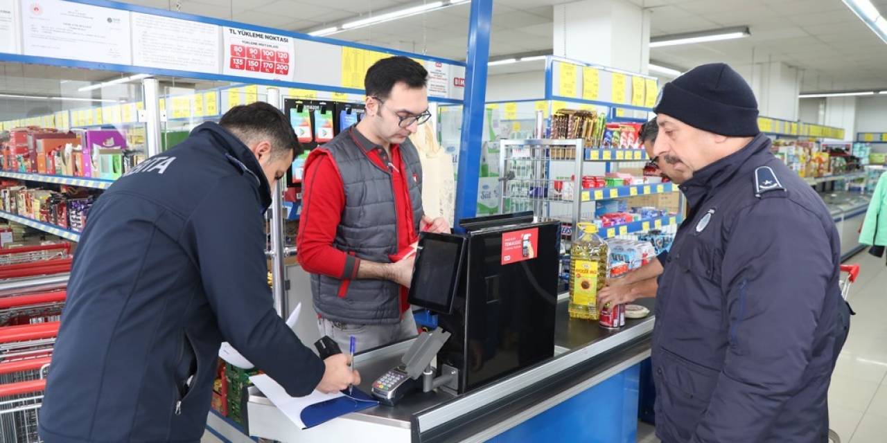Sivas’ta Etiket Fiyatıyla Kasa Fiyatı Arasında Farklılık Olan Marketlere Ceza