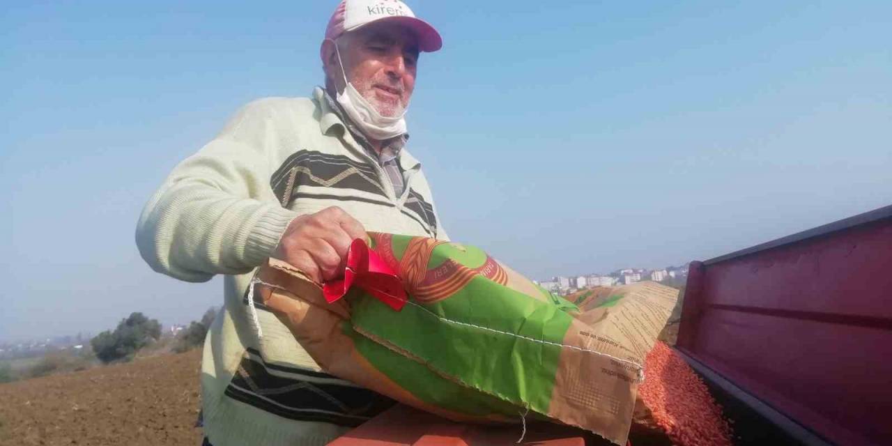 Manyaslı Çiftçiler Tohumları Toprakla Buluşturdu