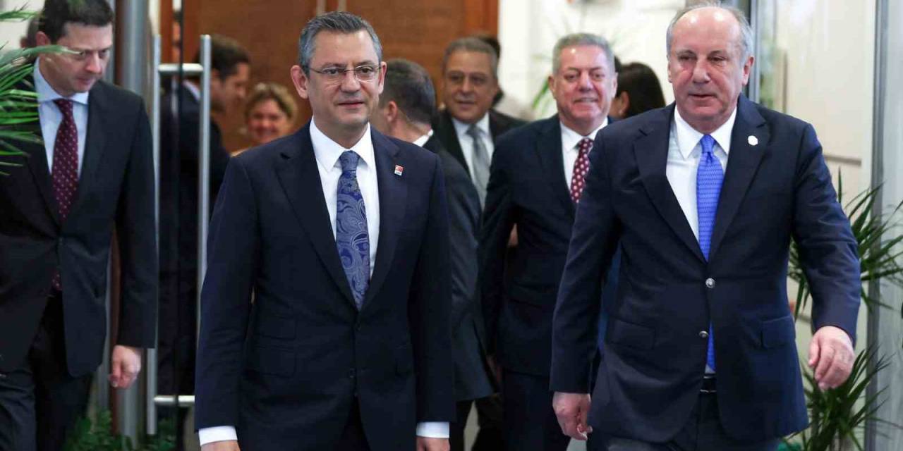 Chp Lideri Özel, Memleket Partisi Genel Başkanı İnce İle Bir Araya Geldi