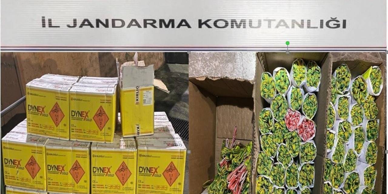 Jandarma 579 Kilogram Dinamit Ele Geçirdi