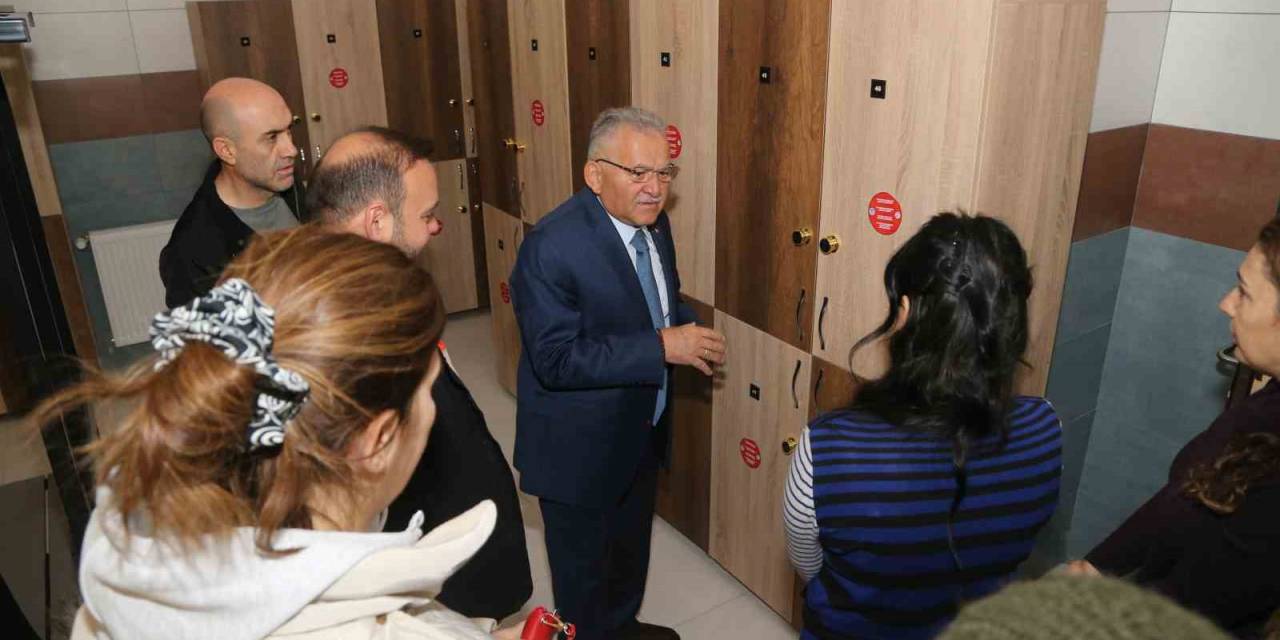 Başkan Büyükkılıç’tan Sağlıklı Yaşam Merkezine Ziyaret