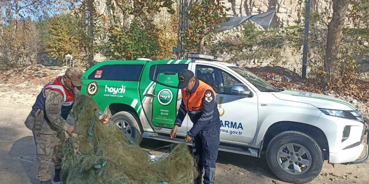 Kullanımı Yasak Ağ İle Avcılık Yapan Şahsa Para Cezası