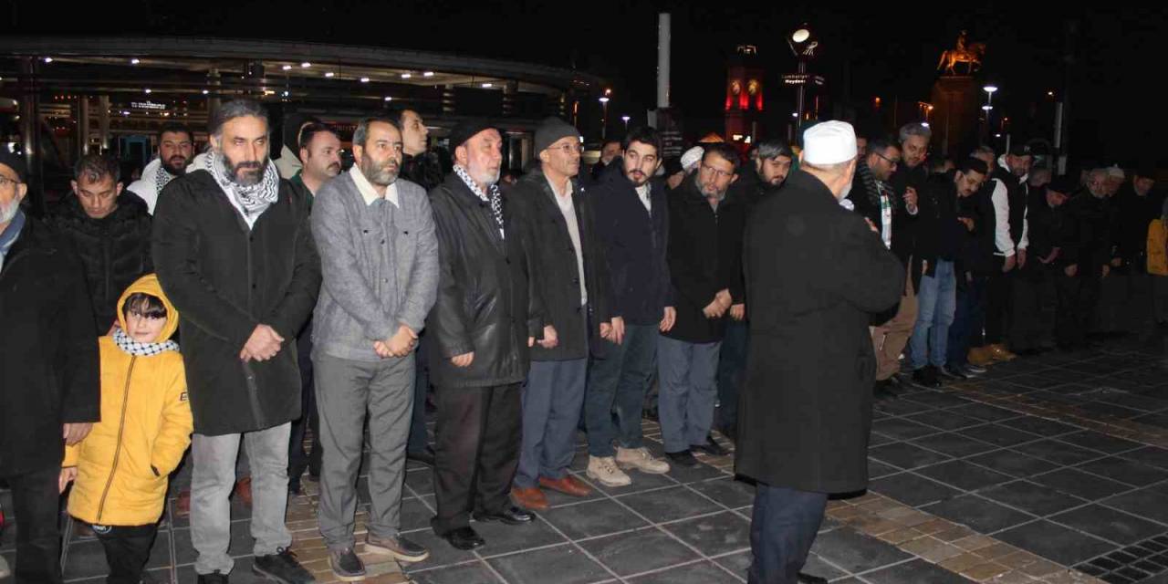 Kayseri’de İsrail Tarafından Öldürülen Binlerce Filistinli İçin Gıyabi Cenaze Namazı Kılındı