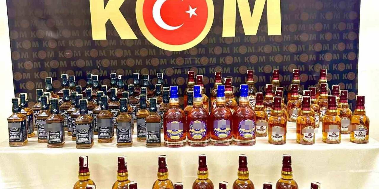 Sivas’ta 80 Şişe Kaçak Alkol Ele Geçildi