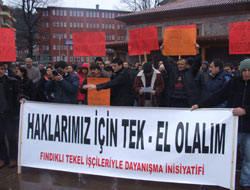 Tekel İşçilerine Rize'den Destek