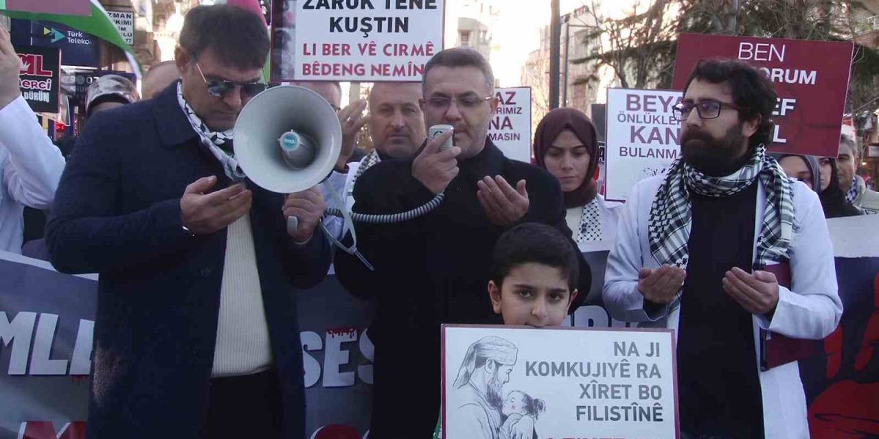 Siirt’te Sağlık Çalışanları Filistin İçin Tek Yürek Oldu