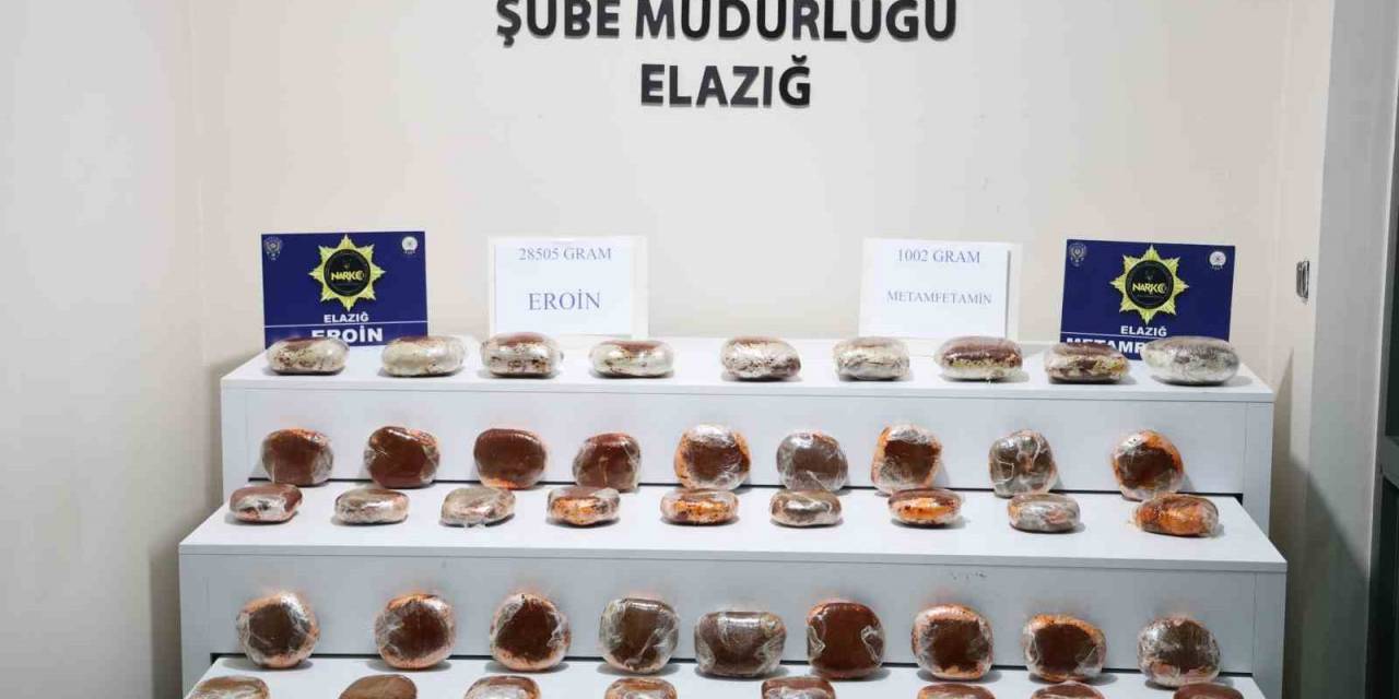 Elazığ’da Uyuşturucuya Büyük Darbe: 29 Kilo Uyuşturucu Ele Geçirildi