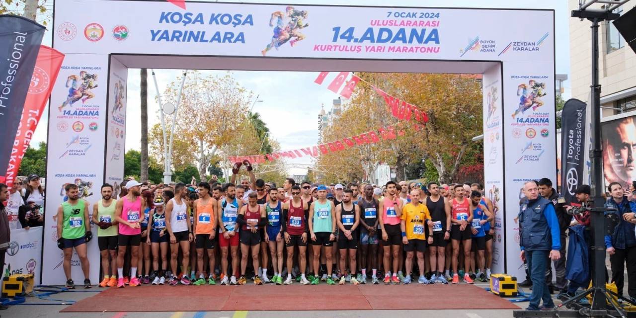 Adana Kurtuluş Yarı Maratonu’nda Birinciler Kenya’dan