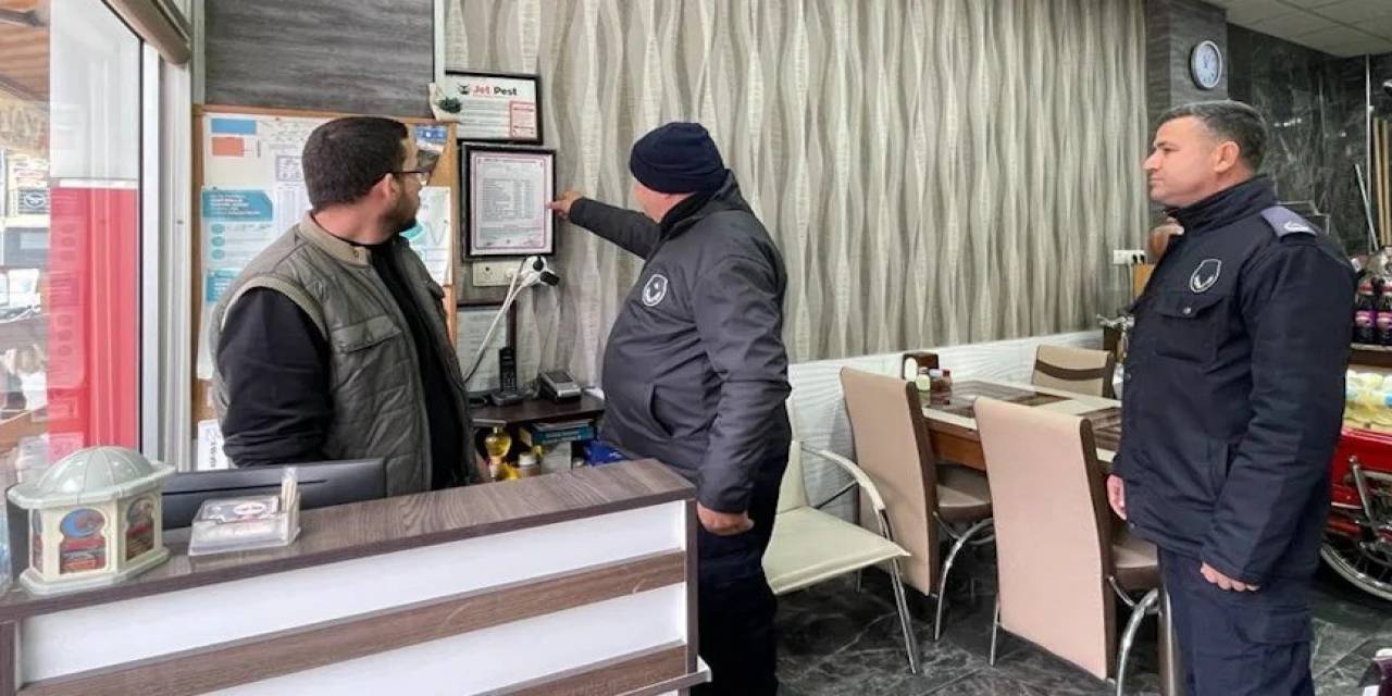 Köşk Belediyesi Zabıta Ekiplerinden Fiyat Listesi Denetimi