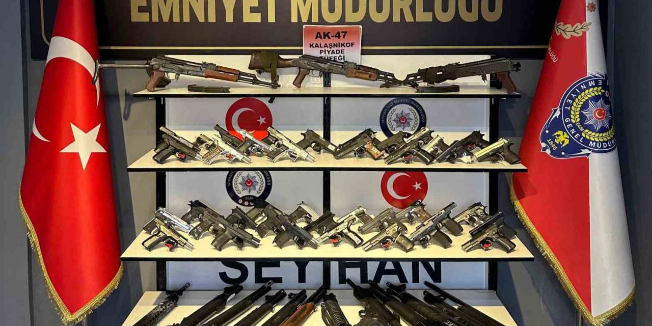 Adana’da 65 Ruhsatsız Silah Ele Geçirildi, 21 Kişi Tutuklandı