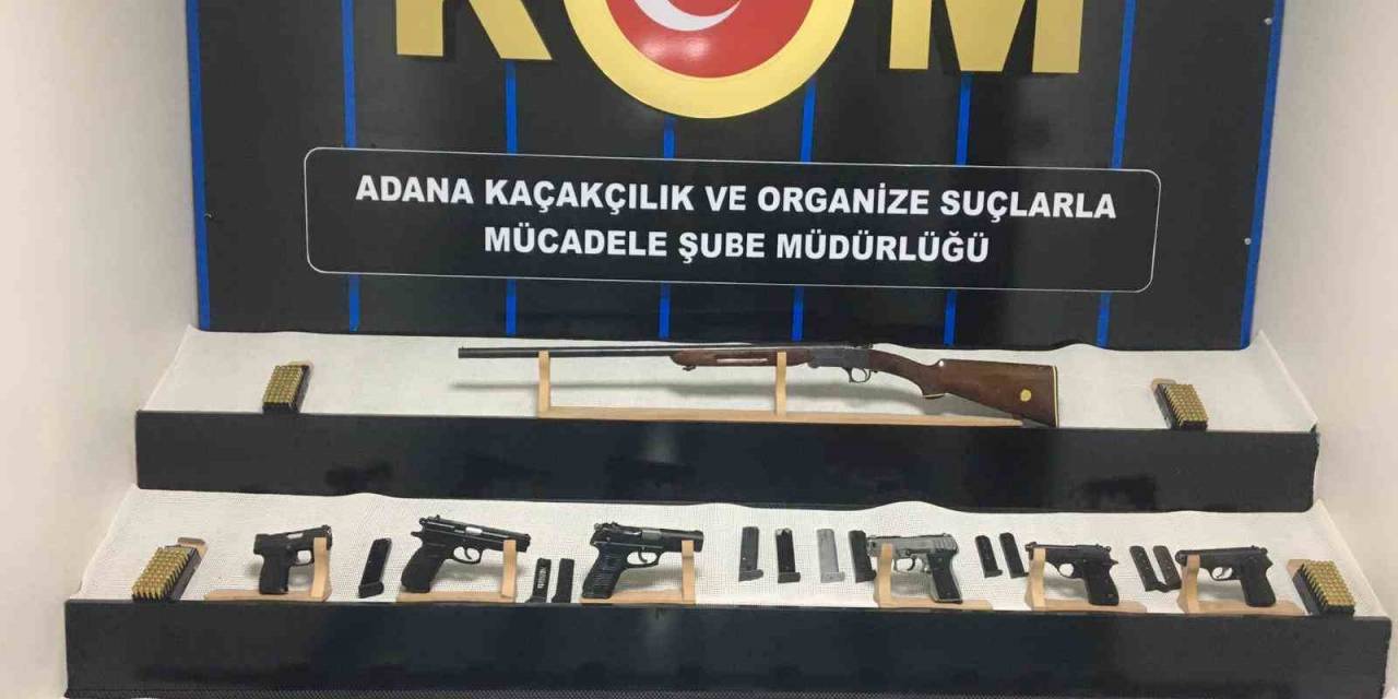 Adana’da Evden Ve İş Yerinden Ruhsatsız Silahlar Ele Geçirildi: 2 Gözaltı
