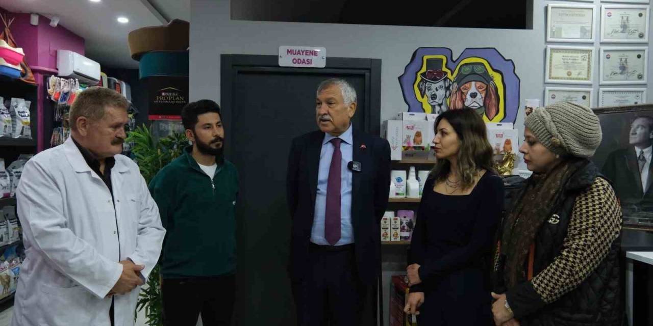 Belediye Başkanı Karalar, Atatürk’e Hakaret Edilen Veteriner Kliniğini Ziyaret Ederek, “Yalnız Değilsiniz” Mesajı Verdi