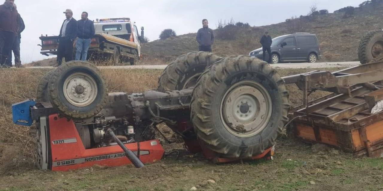 Sungurlu’da Traktör Devrildi: 1 Yaralı